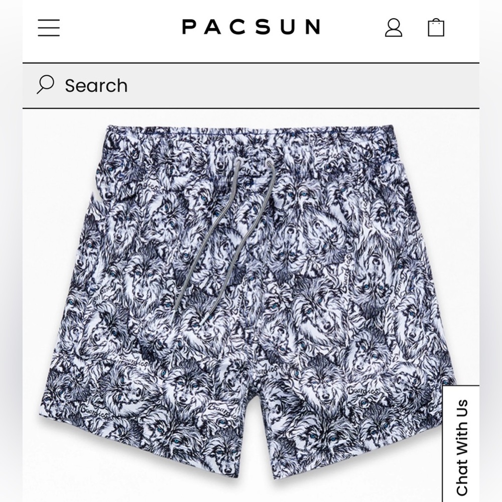 Boardies Wolf 5" Swim Trunks - XXL